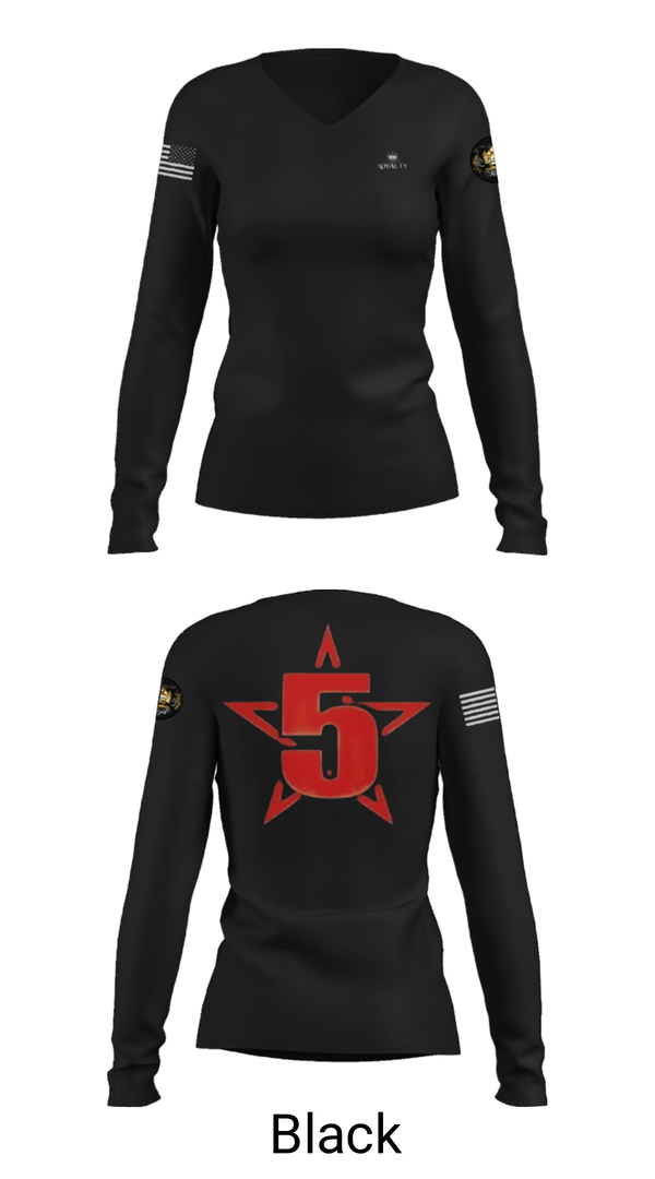 Women's Long Sleeve Vneck Shirt, ARMSTRONGINC.Est1964, , Teamtime, Team time, sublimation, custom sports apparel, team uniforms, spirit wear, spiritwear, sports uniforms, custom shirts, team store, custom team store, fundraiser sports, apparel fundraiser