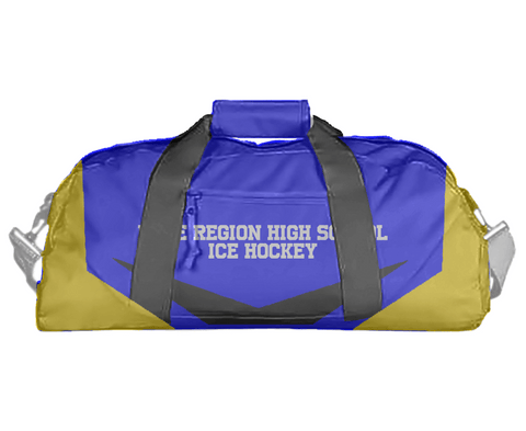 Duffle Bag, Lake Region High School Ice Hockey, Ice Hockey, Teamtime, Team time, sublimation, custom sports apparel, team uniforms, spirit wear, spiritwear, sports uniforms, custom shirts, team store, custom team store, fundraiser sports, apparel fundraiser