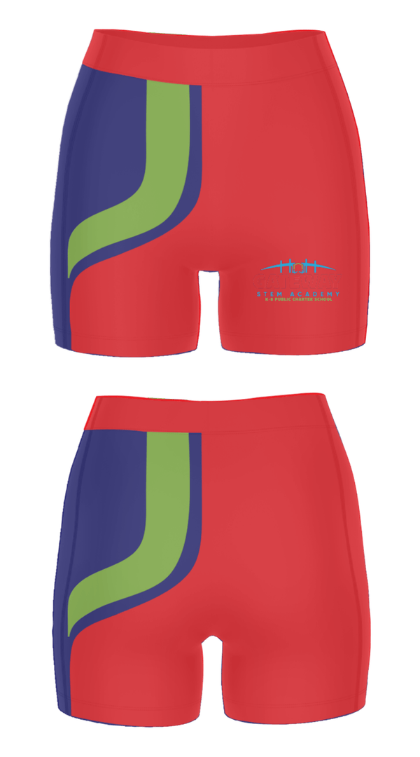 Women's Compression Shorts, Gateway Stem Academy Charter School, Spirit Store, Teamtime, Team time, sublimation, custom sports apparel, team uniforms, spirit wear, spiritwear, sports uniforms, custom shirts, team store, custom team store, fundraiser sports, apparel fundraiser