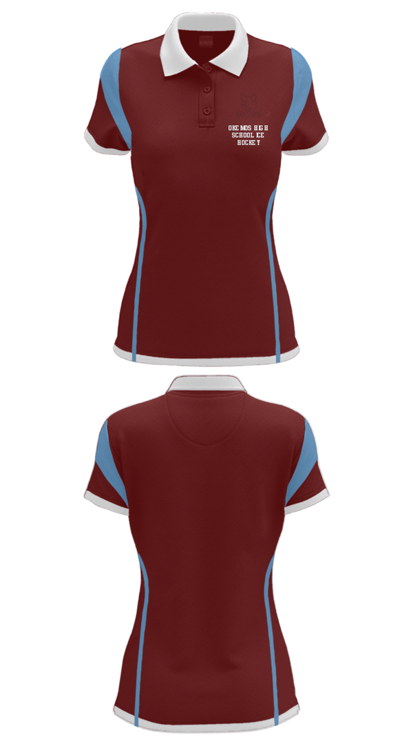 Women's Short Sleeve Performance Polo, Okemos High School Ice Hockey, Ice Hockey, Teamtime, Team time, sublimation, custom sports apparel, team uniforms, spirit wear, spiritwear, sports uniforms, custom shirts, team store, custom team store, fundraiser sports, apparel fundraiser