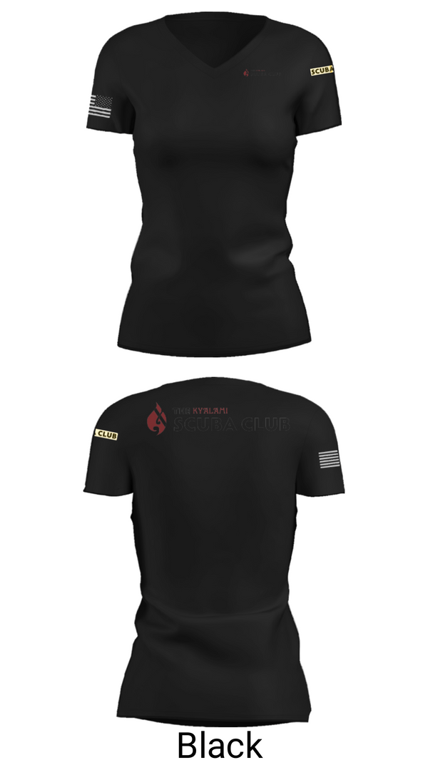 Women's Short Sleeve Vneck Shirt, The Kyalami Scuba Club, , Teamtime, Team time, sublimation, custom sports apparel, team uniforms, spirit wear, spiritwear, sports uniforms, custom shirts, team store, custom team store, fundraiser sports, apparel fundraiser