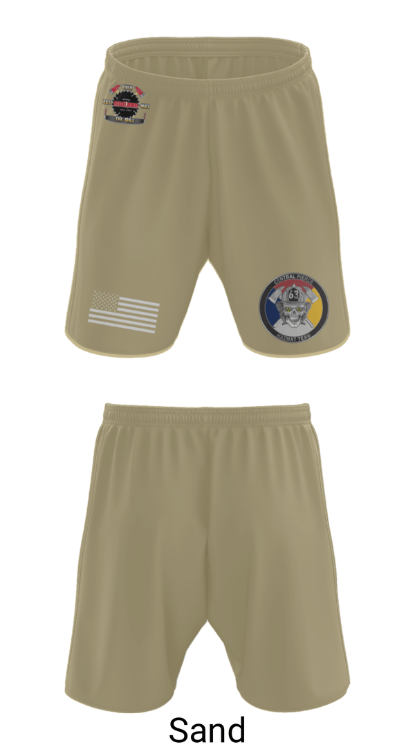 Athletic Shorts With Pockets, Hazmat 63 C, Fire Department, Teamtime, Team time, sublimation, custom sports apparel, team uniforms, spirit wear, spiritwear, sports uniforms, custom shirts, team store, custom team store, fundraiser sports, apparel fundraiser