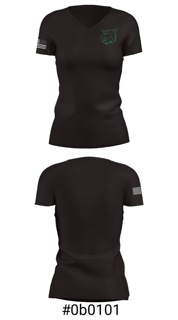Women's Short Sleeve Vneck Shirt, Houghton Lake Jr/Sr High School, Spirit Store, Teamtime, Team time, sublimation, custom sports apparel, team uniforms, spirit wear, spiritwear, sports uniforms, custom shirts, team store, custom team store, fundraiser sports, apparel fundraiser