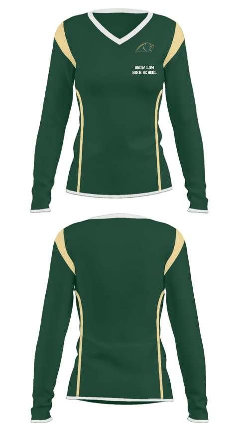 Women's Long Sleeve Vneck Shirt, SHOW LOW HIGH SCHOOL, Spirit Store, Teamtime, Team time, sublimation, custom sports apparel, team uniforms, spirit wear, spiritwear, sports uniforms, custom shirts, team store, custom team store, fundraiser sports, apparel fundraiser