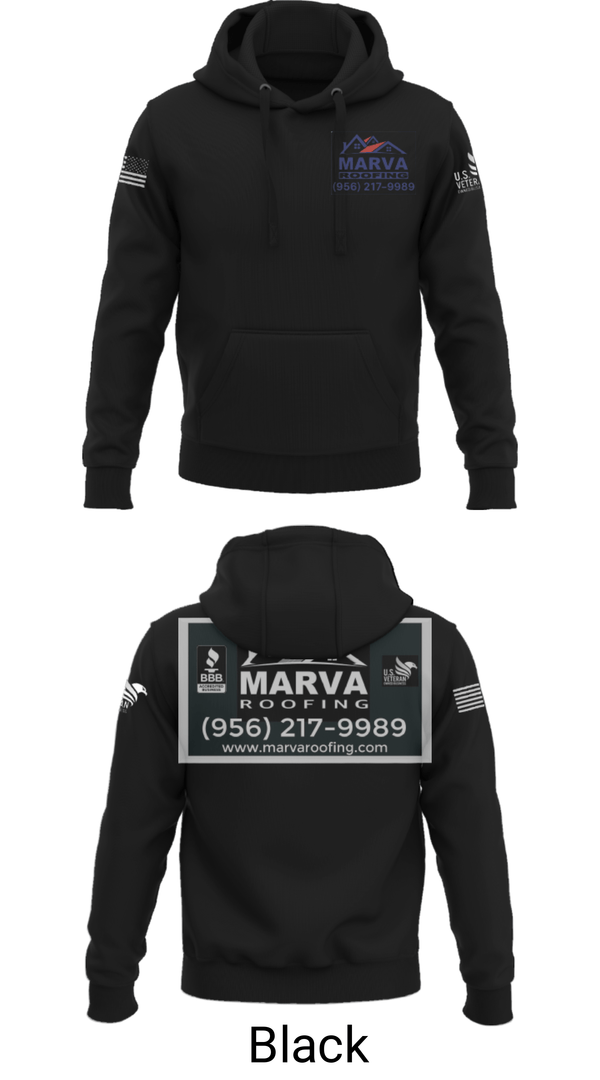 Hoodie, Marva Roofing, , Teamtime, Team time, sublimation, custom sports apparel, team uniforms, spirit wear, spiritwear, sports uniforms, custom shirts, team store, custom team store, fundraiser sports, apparel fundraiser