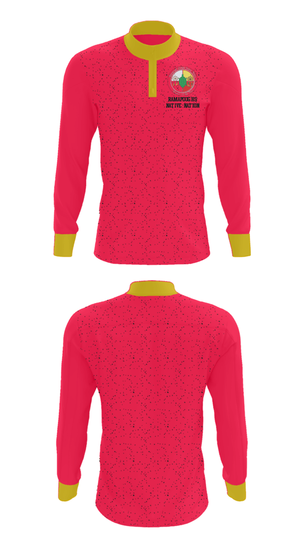 Quarter Zip Jacket, RAMAPOUGHS NATIVE NATION, Spirit Store, Teamtime, Team time, sublimation, custom sports apparel, team uniforms, spirit wear, spiritwear, sports uniforms, custom shirts, team store, custom team store, fundraiser sports, apparel fundraiser