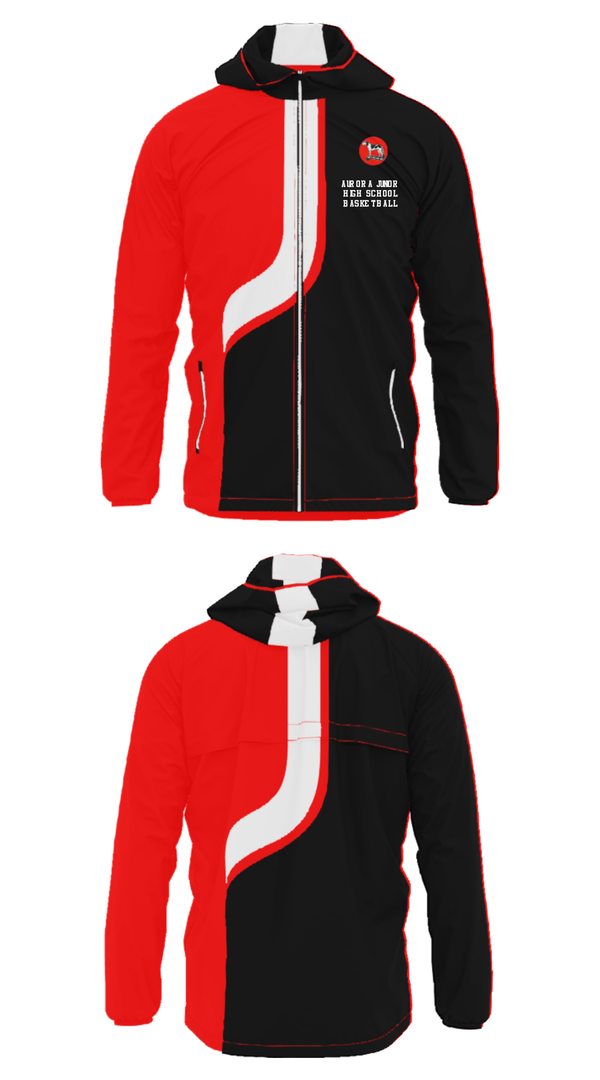 Windbreaker, Aurora Junior High School Basketball, Men's Basketball, Teamtime, Team time, sublimation, custom sports apparel, team uniforms, spirit wear, spiritwear, sports uniforms, custom shirts, team store, custom team store, fundraiser sports, apparel fundraiser
