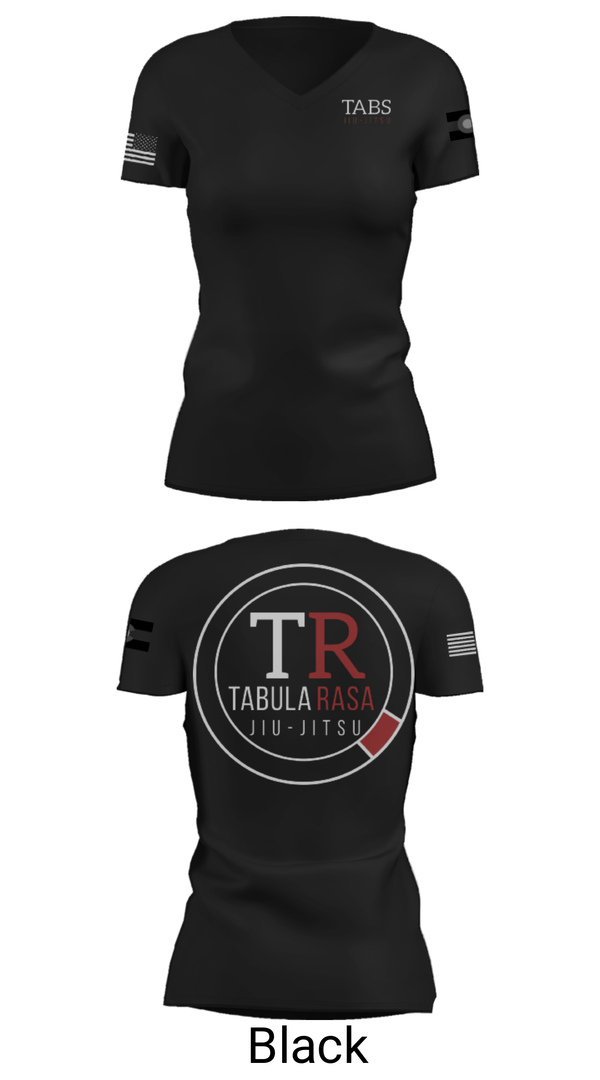 Women's Short Sleeve Vneck Shirt, Tabula Rasa Brazilian Jiu-Jitsu, Wrestling, Teamtime, Team time, sublimation, custom sports apparel, team uniforms, spirit wear, spiritwear, sports uniforms, custom shirts, team store, custom team store, fundraiser sports, apparel fundraiser