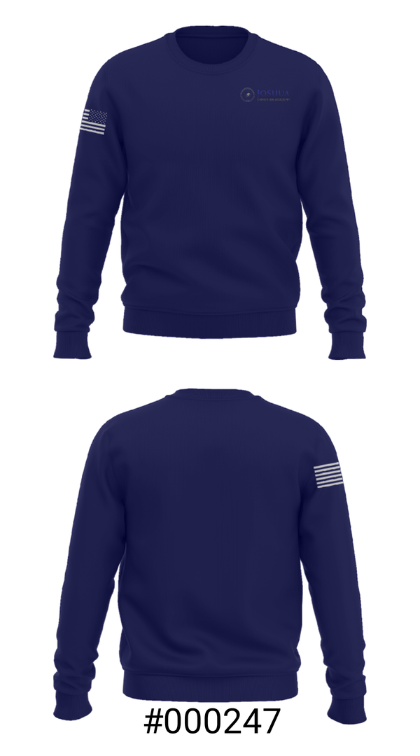 Crew Neck Sweatshirt, Joshua Christian Academy, Track & Field, Teamtime, Team time, sublimation, custom sports apparel, team uniforms, spirit wear, spiritwear, sports uniforms, custom shirts, team store, custom team store, fundraiser sports, apparel fundraiser
