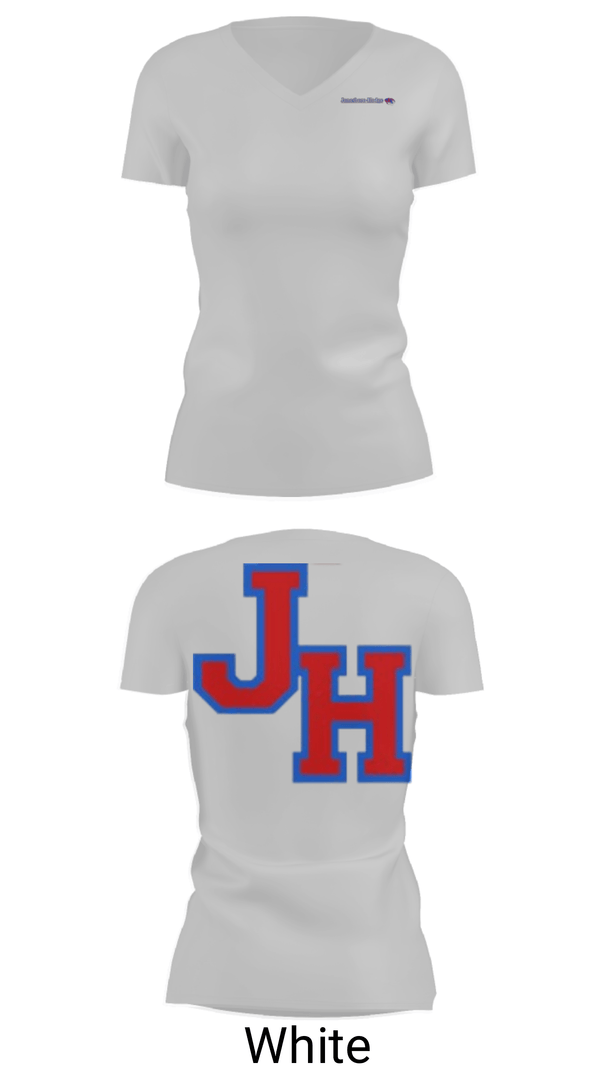 Women's Short Sleeve Vneck Shirt, Jonesboro-Hodge High School Basketball, Women's Basketball, Teamtime, Team time, sublimation, custom sports apparel, team uniforms, spirit wear, spiritwear, sports uniforms, custom shirts, team store, custom team store, fundraiser sports, apparel fundraiser