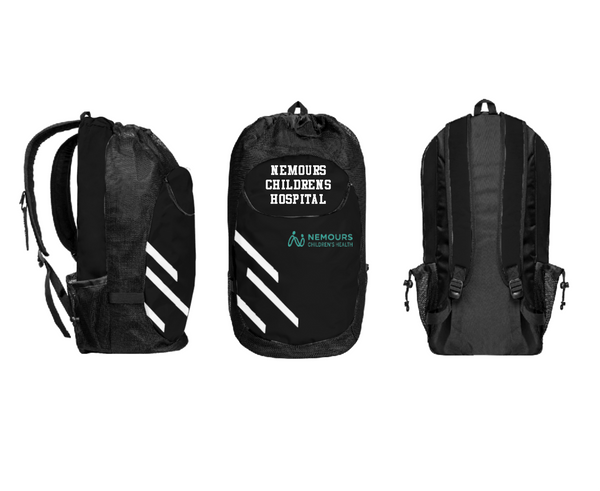 Gear Bag, NEMOURS CHILDRENS HOSPITAL, , Teamtime, Team time, sublimation, custom sports apparel, team uniforms, spirit wear, spiritwear, sports uniforms, custom shirts, team store, custom team store, fundraiser sports, apparel fundraiser
