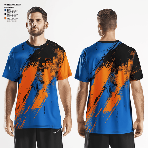 Short Sleeve Performance Shirt, Exit 8, Men's Basketball, Teamtime, Team time, sublimation, custom sports apparel, team uniforms, spirit wear, spiritwear, sports uniforms, custom shirts, team store, custom team store, fundraiser sports, apparel fundraiser