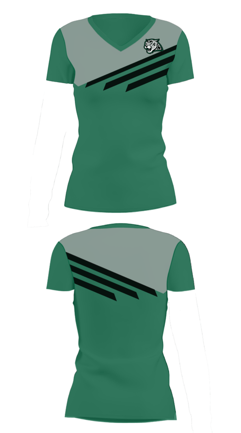 Women's Short Sleeve Vneck Shirt, Emerald Ridge High School Swimming, Swimming, Teamtime, Team time, sublimation, custom sports apparel, team uniforms, spirit wear, spiritwear, sports uniforms, custom shirts, team store, custom team store, fundraiser sports, apparel fundraiser