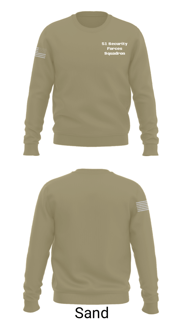 Crew Neck Sweatshirt, 51 Security Forces Squadron, , Teamtime, Team time, sublimation, custom sports apparel, team uniforms, spirit wear, spiritwear, sports uniforms, custom shirts, team store, custom team store, fundraiser sports, apparel fundraiser