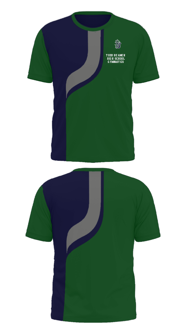 Short Sleeve Performance Shirt, Todd Beamer High School Gymnastics, Spirit Store, Teamtime, Team time, sublimation, custom sports apparel, team uniforms, spirit wear, spiritwear, sports uniforms, custom shirts, team store, custom team store, fundraiser sports, apparel fundraiser