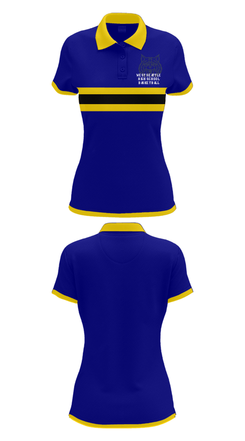 Short Sleeve Performance Polo, West Seattle High School Basketball, Women's Basketball, Teamtime, Team time, sublimation, custom sports apparel, team uniforms, spirit wear, spiritwear, sports uniforms, custom shirts, team store, custom team store, fundraiser sports, apparel fundraiser