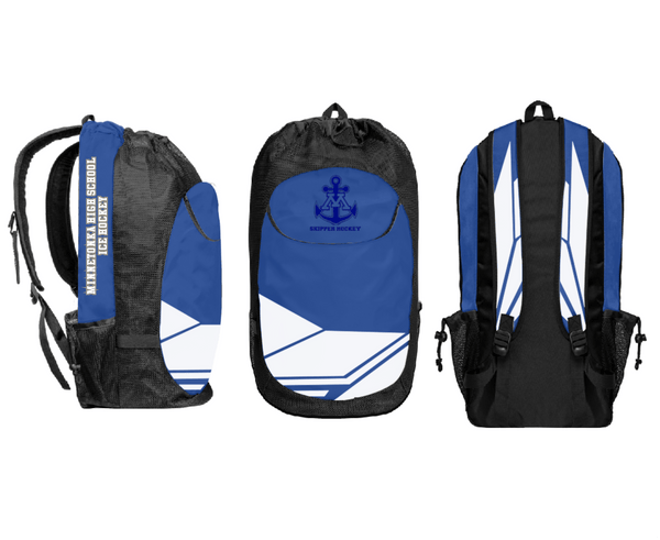 Gear Bag, Minnetonka High School Ice Hockey, Ice Hockey, Teamtime, Team time, sublimation, custom sports apparel, team uniforms, spirit wear, spiritwear, sports uniforms, custom shirts, team store, custom team store, fundraiser sports, apparel fundraiser