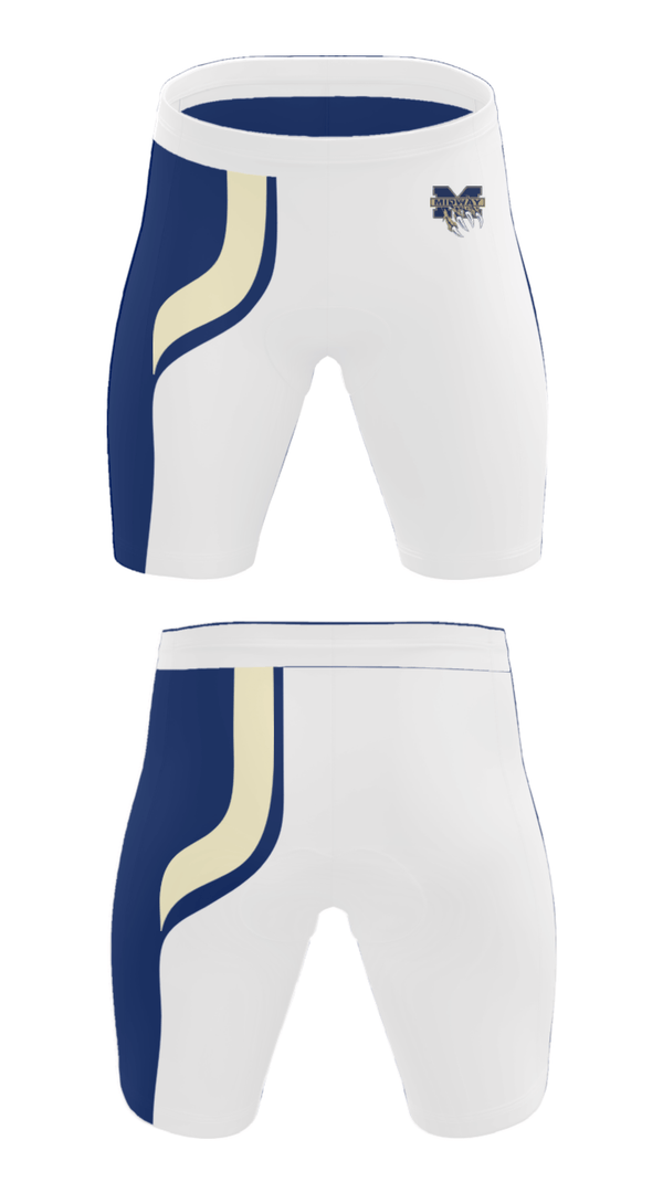 Men's Compression Shorts, Midway Wolverines, Spirit Store, Teamtime, Team time, sublimation, custom sports apparel, team uniforms, spirit wear, spiritwear, sports uniforms, custom shirts, team store, custom team store, fundraiser sports, apparel fundraiser