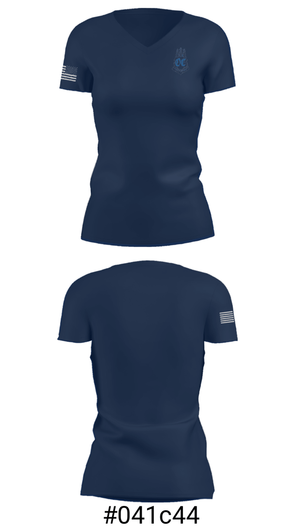 Women's Short Sleeve Vneck Shirt, Oil City Area Middle School, Spirit Store, Teamtime, Team time, sublimation, custom sports apparel, team uniforms, spirit wear, spiritwear, sports uniforms, custom shirts, team store, custom team store, fundraiser sports, apparel fundraiser