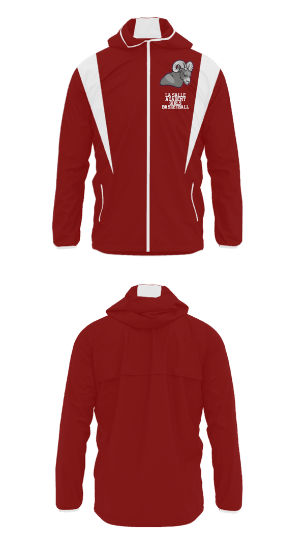 Windbreaker, La Salle Academy Girls Basketball, Women's Basketball, Teamtime, Team time, sublimation, custom sports apparel, team uniforms, spirit wear, spiritwear, sports uniforms, custom shirts, team store, custom team store, fundraiser sports, apparel fundraiser
