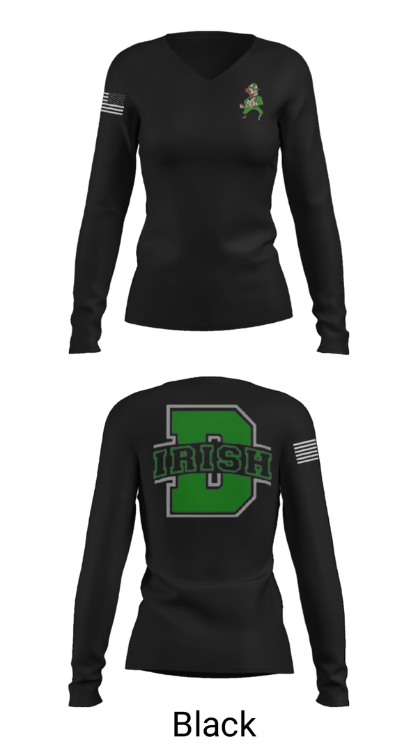 Women's Long Sleeve Vneck Shirt, Davis Middle School Basketball, Men's Basketball, Teamtime, Team time, sublimation, custom sports apparel, team uniforms, spirit wear, spiritwear, sports uniforms, custom shirts, team store, custom team store, fundraiser sports, apparel fundraiser