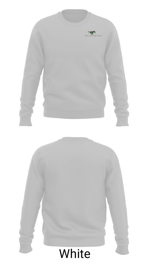 Crew Neck Sweatshirt, West Jones High School Swimming, Swimming, Teamtime, Team time, sublimation, custom sports apparel, team uniforms, spirit wear, spiritwear, sports uniforms, custom shirts, team store, custom team store, fundraiser sports, apparel fundraiser