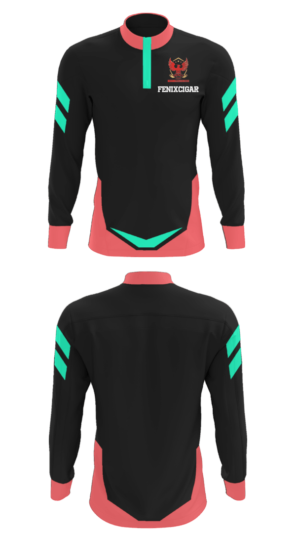 Quarter Zip Jacket, Fenixcigar, Baseball, Teamtime, Team time, sublimation, custom sports apparel, team uniforms, spirit wear, spiritwear, sports uniforms, custom shirts, team store, custom team store, fundraiser sports, apparel fundraiser