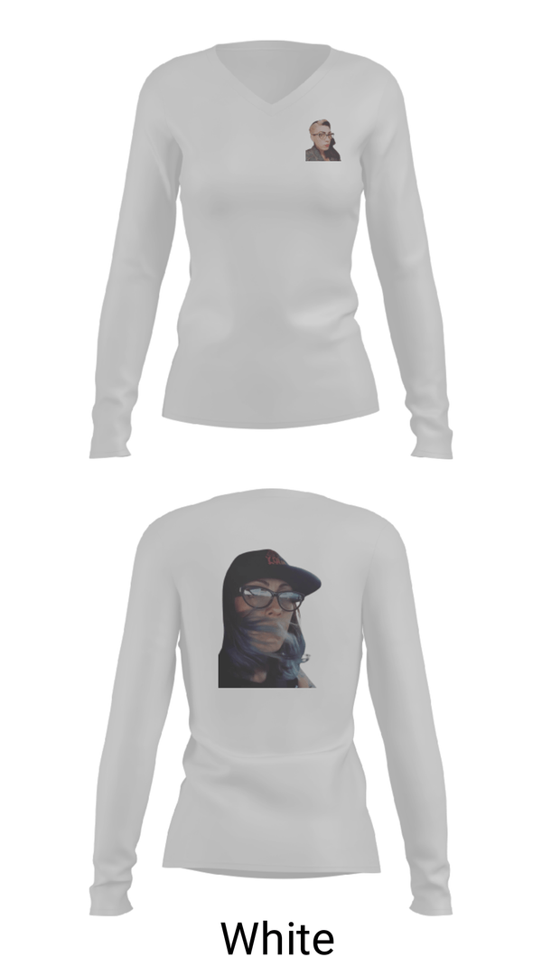 Women's Long Sleeve Vneck Shirt, 2nd Per. Foster GEO2nd Per. Foster GEO, , Teamtime, Team time, sublimation, custom sports apparel, team uniforms, spirit wear, spiritwear, sports uniforms, custom shirts, team store, custom team store, fundraiser sports, apparel fundraiser