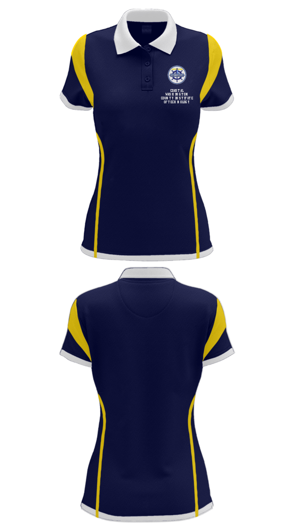 Women's Short Sleeve Performance Polo, Coastal Washington County Institute Of Technology, Spirit Store, Teamtime, Team time, sublimation, custom sports apparel, team uniforms, spirit wear, spiritwear, sports uniforms, custom shirts, team store, custom team store, fundraiser sports, apparel fundraiser