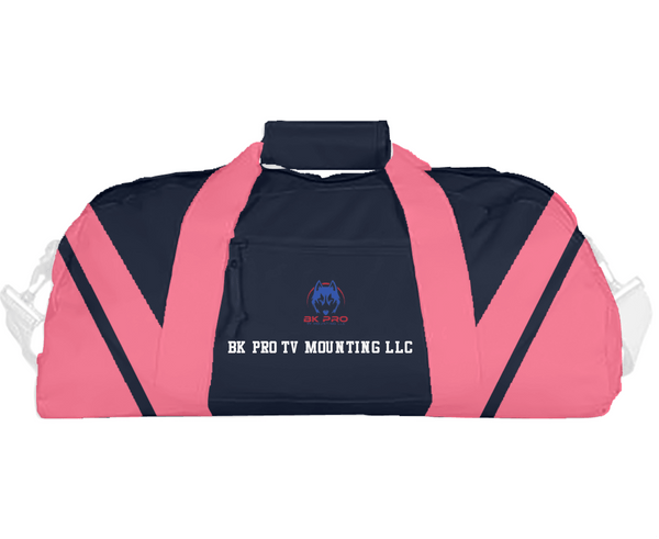 Duffle Bag, BK Pro TV Mounting LLC, , Teamtime, Team time, sublimation, custom sports apparel, team uniforms, spirit wear, spiritwear, sports uniforms, custom shirts, team store, custom team store, fundraiser sports, apparel fundraiser
