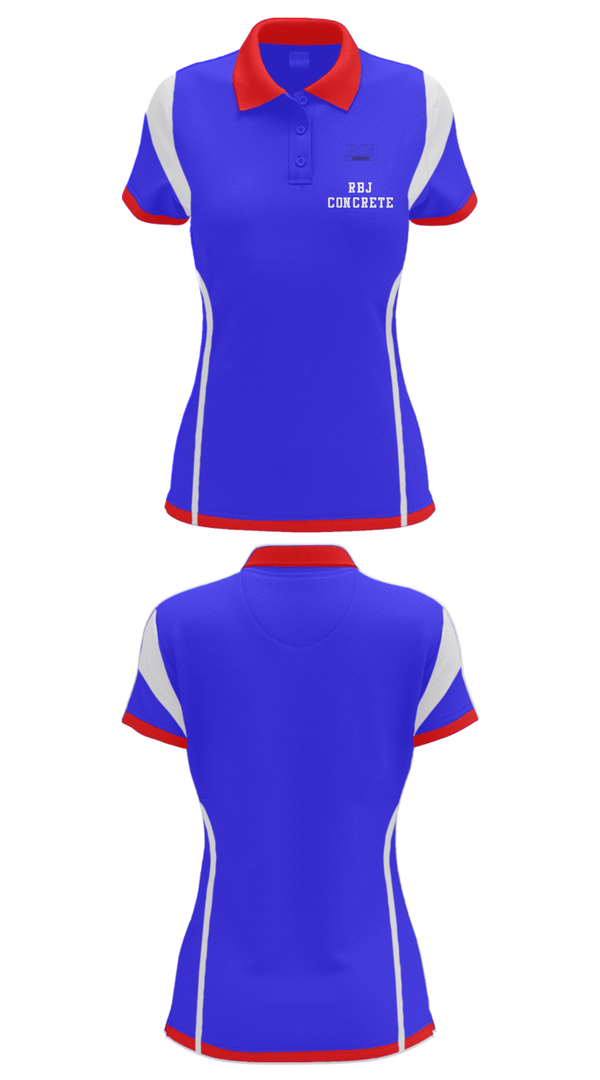 Women's Short Sleeve Performance Polo, RBJ Concrete, , Teamtime, Team time, sublimation, custom sports apparel, team uniforms, spirit wear, spiritwear, sports uniforms, custom shirts, team store, custom team store, fundraiser sports, apparel fundraiser