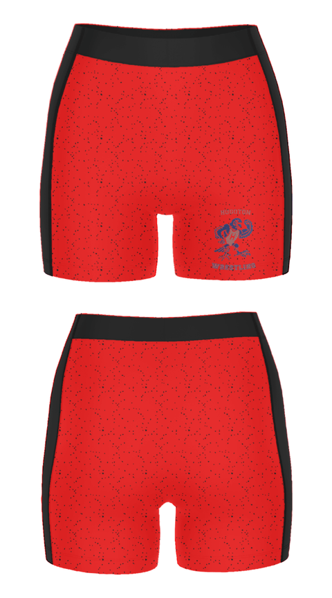 Women's Compression Shorts, Hugoton Wrestling Club, Wrestling, Teamtime, Team time, sublimation, custom sports apparel, team uniforms, spirit wear, spiritwear, sports uniforms, custom shirts, team store, custom team store, fundraiser sports, apparel fundraiser