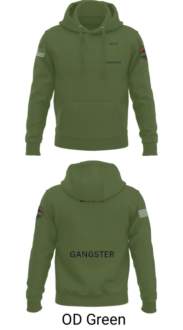 Hoodie, GOD'S GANGSTER, Baseball, Teamtime, Team time, sublimation, custom sports apparel, team uniforms, spirit wear, spiritwear, sports uniforms, custom shirts, team store, custom team store, fundraiser sports, apparel fundraiser