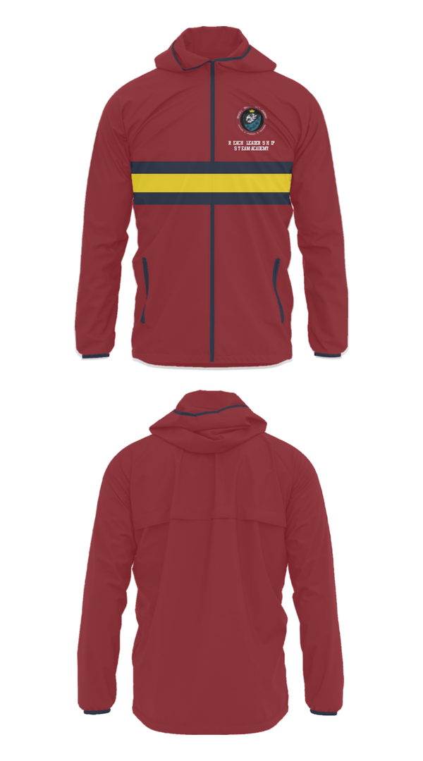 Windbreaker, Reach Leadership Steam Academy, Spirit Store, Teamtime, Team time, sublimation, custom sports apparel, team uniforms, spirit wear, spiritwear, sports uniforms, custom shirts, team store, custom team store, fundraiser sports, apparel fundraiser