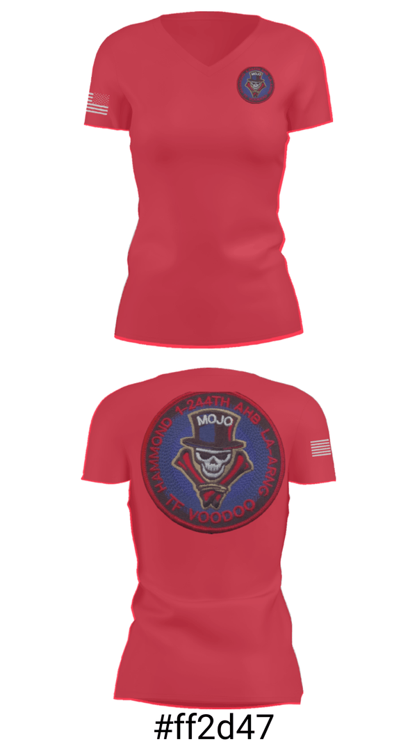Women's Short Sleeve Vneck Shirt, 1-244th AASF, National Guard, Teamtime, Team time, sublimation, custom sports apparel, team uniforms, spirit wear, spiritwear, sports uniforms, custom shirts, team store, custom team store, fundraiser sports, apparel fundraiser