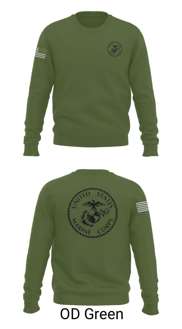 Crew Neck Sweatshirt, UHS MCJROTC, Marines, Teamtime, Team time, sublimation, custom sports apparel, team uniforms, spirit wear, spiritwear, sports uniforms, custom shirts, team store, custom team store, fundraiser sports, apparel fundraiser