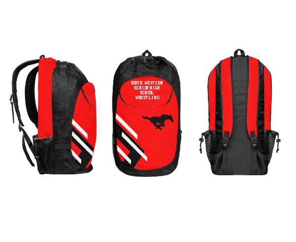 Gear Bag, South Western Senior High School Wrestling, Wrestling, Teamtime, Team time, sublimation, custom sports apparel, team uniforms, spirit wear, spiritwear, sports uniforms, custom shirts, team store, custom team store, fundraiser sports, apparel fundraiser