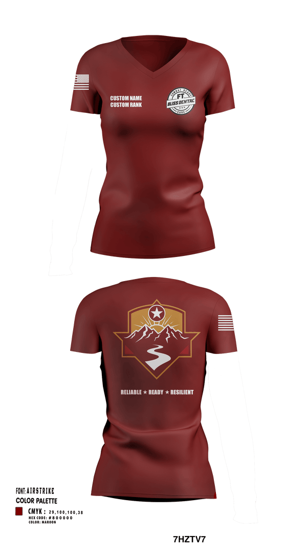 Women's Short Sleeve Vneck Shirt, Fort Bliss DENTAC, Army, Teamtime, Team time, sublimation, custom sports apparel, team uniforms, spirit wear, spiritwear, sports uniforms, custom shirts, team store, custom team store, fundraiser sports, apparel fundraiser