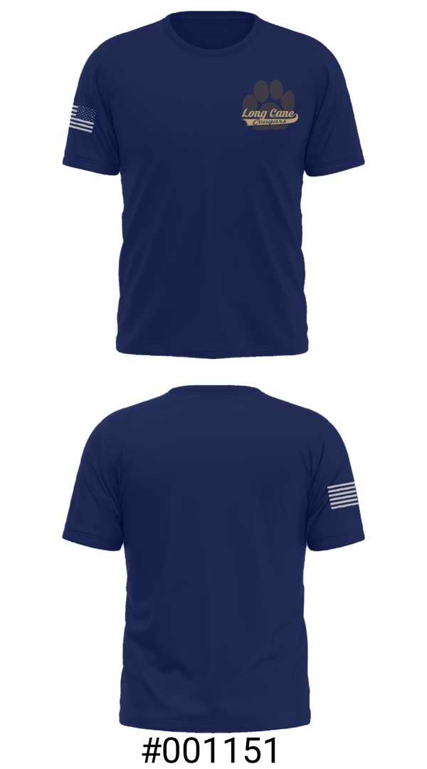 Short Sleeve Performance Shirt, Long Cane Middle School, Spirit Store, Teamtime, Team time, sublimation, custom sports apparel, team uniforms, spirit wear, spiritwear, sports uniforms, custom shirts, team store, custom team store, fundraiser sports, apparel fundraiser