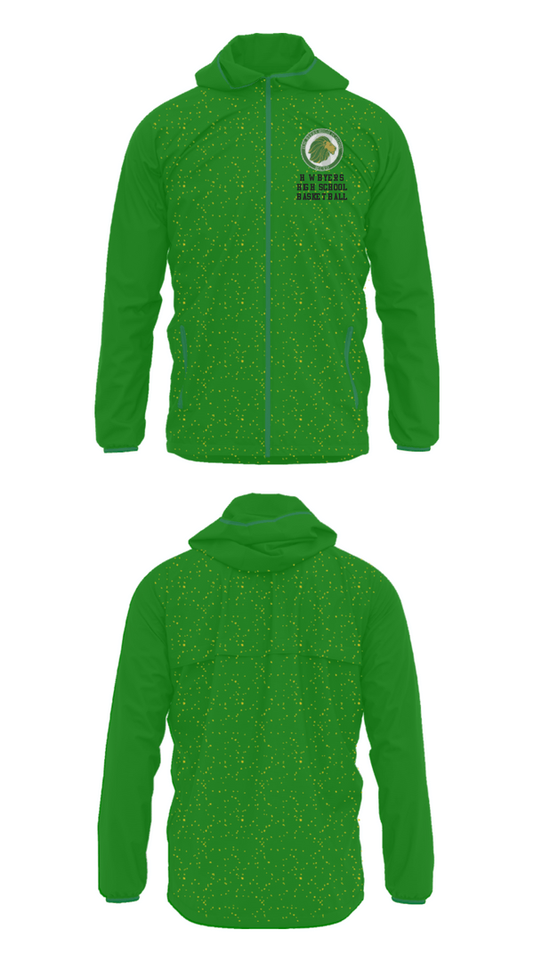 Windbreaker, H W Byers High School Basketball, Women's Basketball, Teamtime, Team time, sublimation, custom sports apparel, team uniforms, spirit wear, spiritwear, sports uniforms, custom shirts, team store, custom team store, fundraiser sports, apparel fundraiser