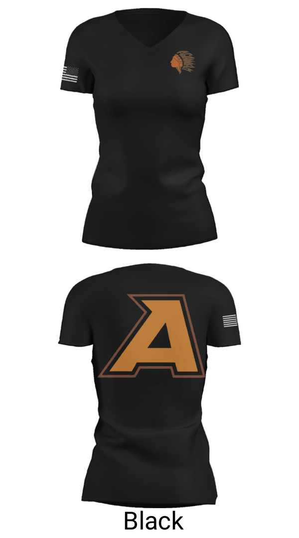 Women's Short Sleeve Vneck Shirt, Agawam Junior High School, Spirit Store, Teamtime, Team time, sublimation, custom sports apparel, team uniforms, spirit wear, spiritwear, sports uniforms, custom shirts, team store, custom team store, fundraiser sports, apparel fundraiser