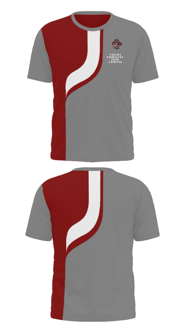 Short Sleeve Performance Shirt, Red Bank Regional High School Basketball, Women's Basketball, Teamtime, Team time, sublimation, custom sports apparel, team uniforms, spirit wear, spiritwear, sports uniforms, custom shirts, team store, custom team store, fundraiser sports, apparel fundraiser