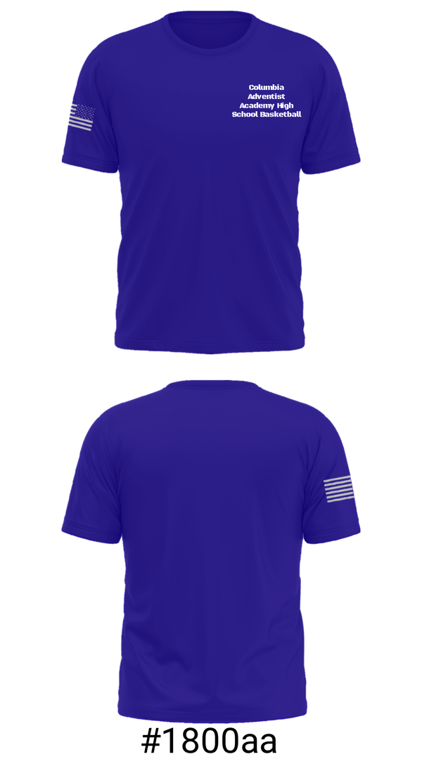 Short Sleeve Performance Shirt, Columbia Adventist Academy High School Basketball, Men's Basketball, Teamtime, Team time, sublimation, custom sports apparel, team uniforms, spirit wear, spiritwear, sports uniforms, custom shirts, team store, custom team store, fundraiser sports, apparel fundraiser