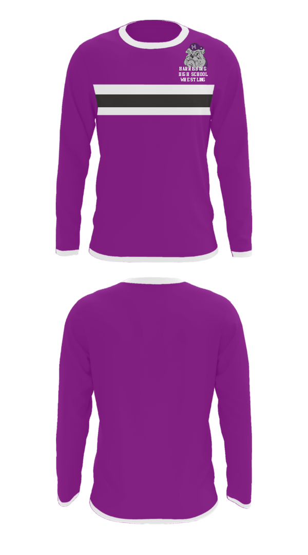 Long Sleeve Performance Shirt, Harrisburg High School Wrestling, Wrestling, Teamtime, Team time, sublimation, custom sports apparel, team uniforms, spirit wear, spiritwear, sports uniforms, custom shirts, team store, custom team store, fundraiser sports, apparel fundraiser