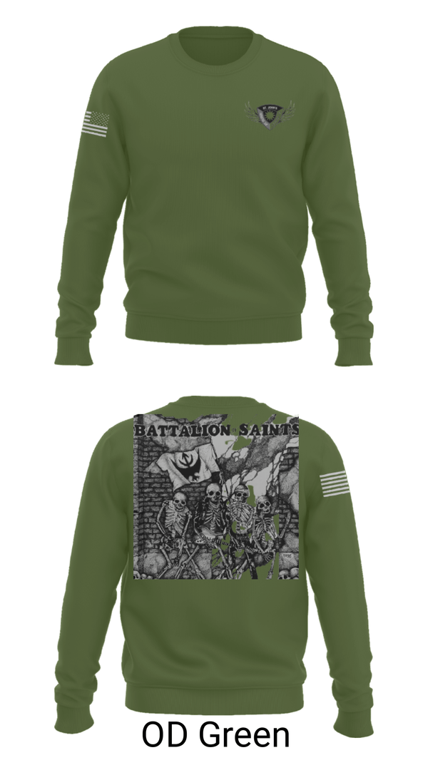 Crew Neck Sweatshirt, , Army, Teamtime, Team time, sublimation, custom sports apparel, team uniforms, spirit wear, spiritwear, sports uniforms, custom shirts, team store, custom team store, fundraiser sports, apparel fundraiser