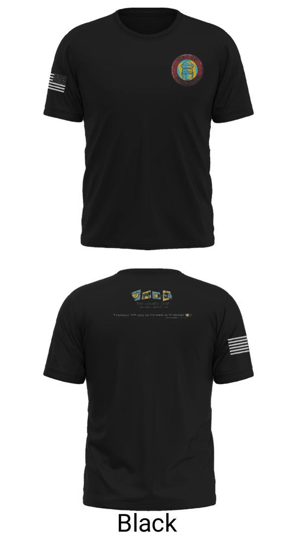 Short Sleeve Performance Shirt, County Seat Animal HospitalCounty Seat Animal Hospital, , Teamtime, Team time, sublimation, custom sports apparel, team uniforms, spirit wear, spiritwear, sports uniforms, custom shirts, team store, custom team store, fundraiser sports, apparel fundraiser