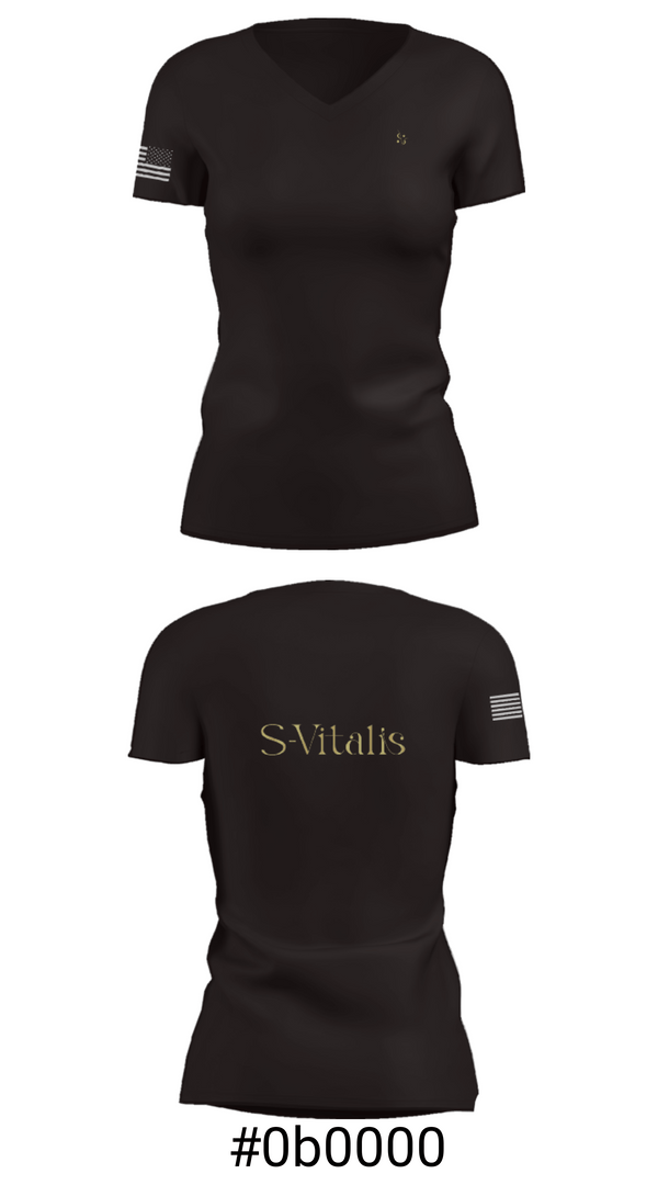 Women's Short Sleeve Vneck Shirt, S-VitalisS-Vitalis, , Teamtime, Team time, sublimation, custom sports apparel, team uniforms, spirit wear, spiritwear, sports uniforms, custom shirts, team store, custom team store, fundraiser sports, apparel fundraiser