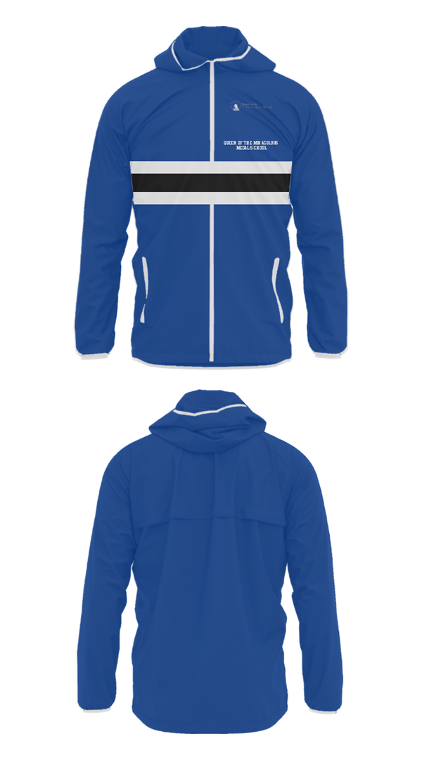 Windbreaker, Queen Of The Miraculous Medal School, Spirit Store, Teamtime, Team time, sublimation, custom sports apparel, team uniforms, spirit wear, spiritwear, sports uniforms, custom shirts, team store, custom team store, fundraiser sports, apparel fundraiser