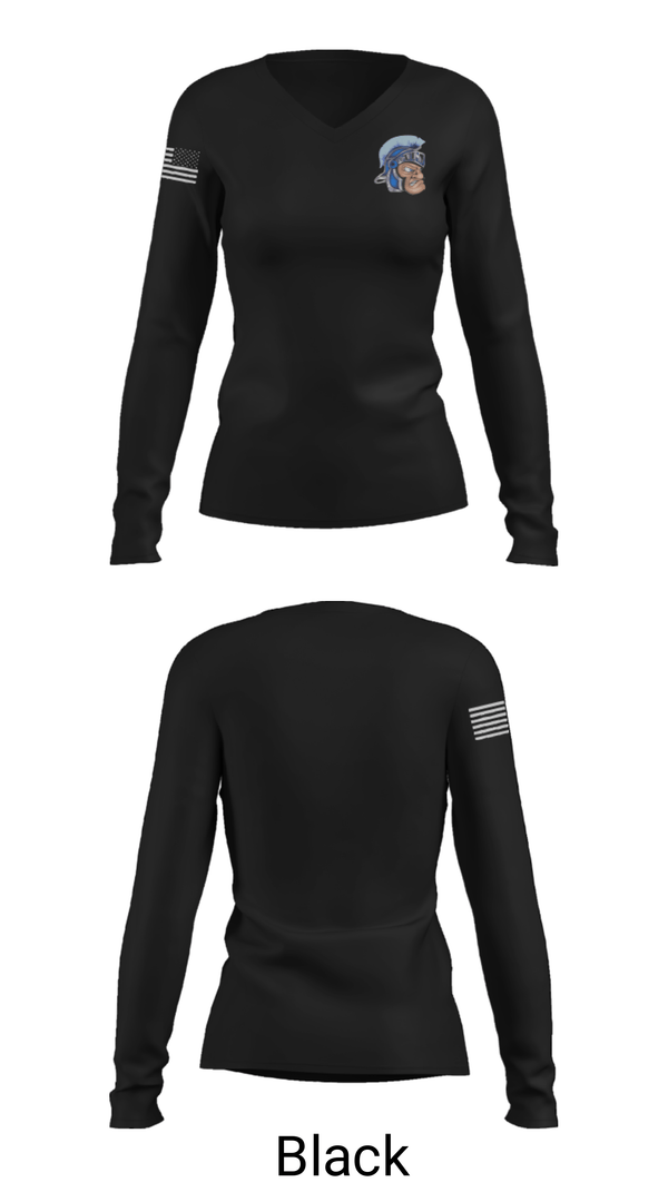 Women's Long Sleeve Vneck Shirt, Widefield High School Swimming, Swimming, Teamtime, Team time, sublimation, custom sports apparel, team uniforms, spirit wear, spiritwear, sports uniforms, custom shirts, team store, custom team store, fundraiser sports, apparel fundraiser