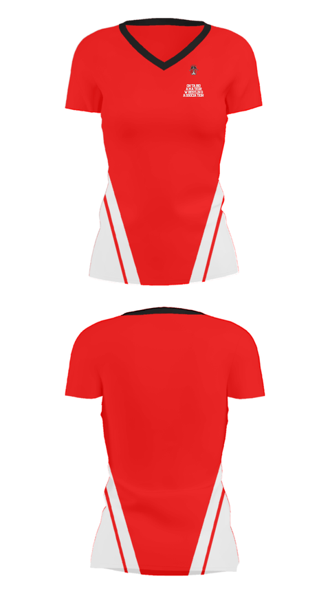 Women's Short Sleeve Vneck Shirt, Ontario Amateur Wrestling Association, Wrestling, Teamtime, Team time, sublimation, custom sports apparel, team uniforms, spirit wear, spiritwear, sports uniforms, custom shirts, team store, custom team store, fundraiser sports, apparel fundraiser